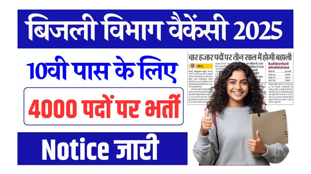 Bihar Bijli Vibhag Bharti 2025